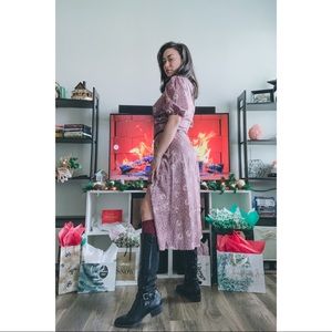 Animal Print Wrap Dress